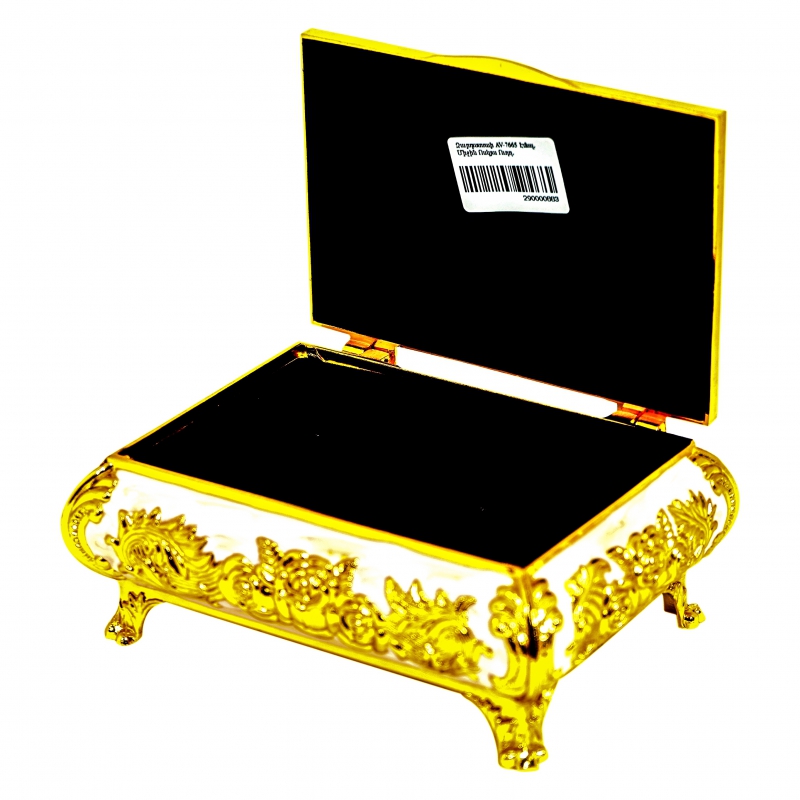 Զարդատուփ AV-7665 Էմալ. Միջին Ոսկյա Ուղղ. 4